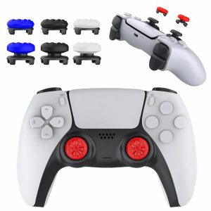 2Pcs Hand Grip Extenders Caps Thumb Grips Caps for PS4 for PS5 Accessories  |   Game Accessories Game Accessories Black/White/Blue/Red