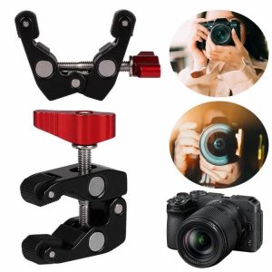 Metal Super Clamp with 1/4in 3/8in Hole Magic Arm Clamp for DSLR Camera Monitor  |   Others Camera & Photo Others