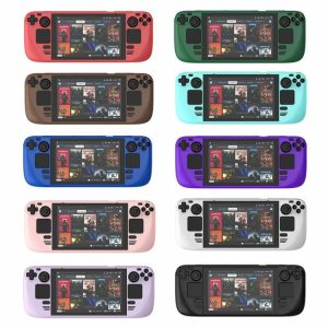 Protective Case Durable Game Console Protective Cover for Steam Deck Game Player  |   Game Accessories Game Accessories Dark Blue/Pink/Light Pink/Green/Aqua Blue/Purple/Black/Red/Light Brown