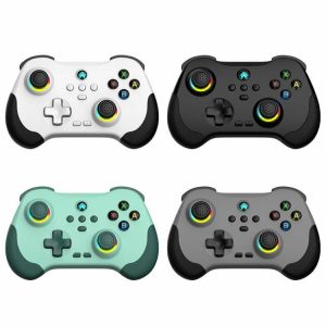 RGB Wireless Controller Dual Vibration Bluetooth-Compatible for PS4 Switch  |   Gamepads Gamepads Gamepads