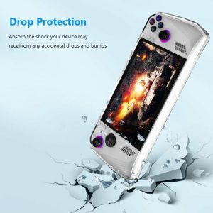 Silicone/TPU Game Console Cover with Bracket Game Console Case for Asus Rog Ally  |   Game Accessories Game Accessories Game Accessories