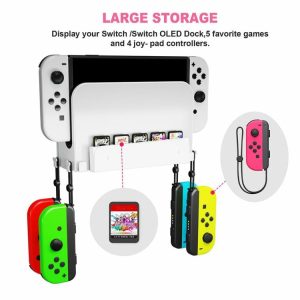 Wall Mount Holder Rack Space Saving Gamepad Headset Stand for Switch/Switch OLED  |   Others Games & Accessories Black